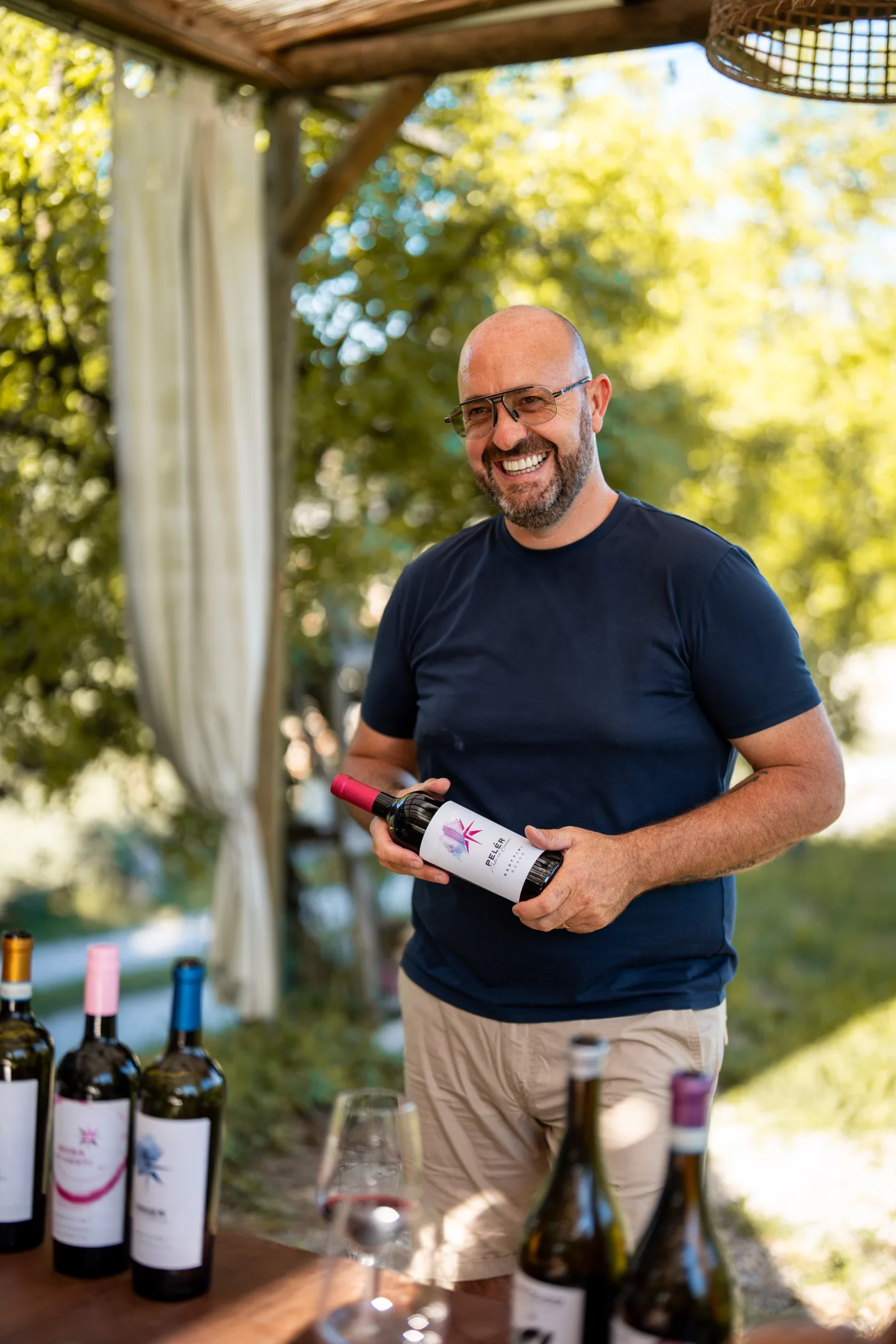 Daniele Saottini in cantina